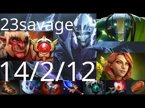 23savage Spectre vs Drew Troll Warlord, Lina, Timbersaw - instant kill - dota2