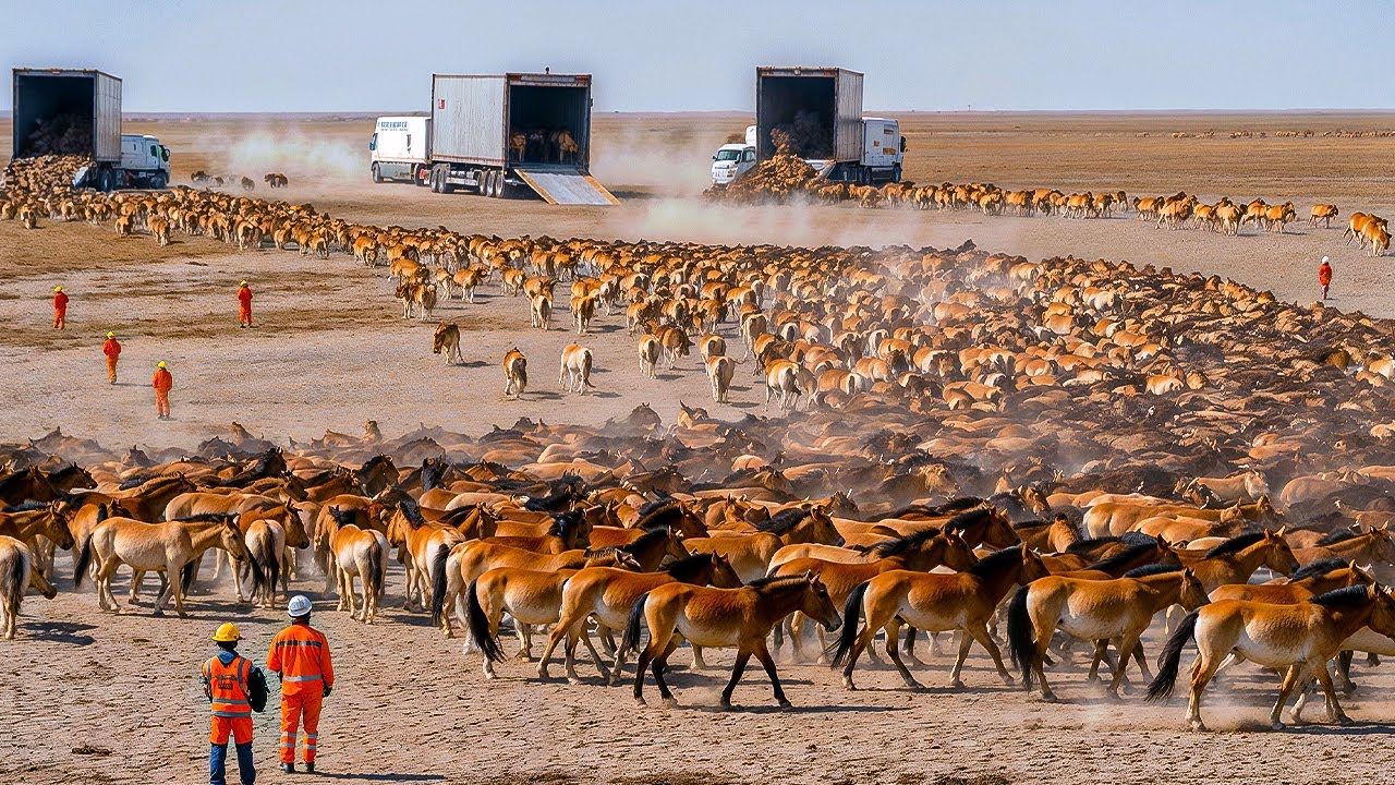 Horses Into A Desert With ZERO GRASS