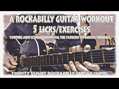 A Rockabilly Guitar Workout (5 Exercises) (FREE Lesson) (Brian Setzer, Danny Gatton, Merle Travis)