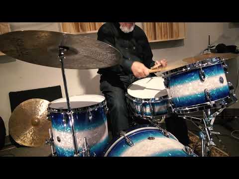 Gretsch 20/12/14/5.5x14" Brooklyn Drum Set - Blue Burst