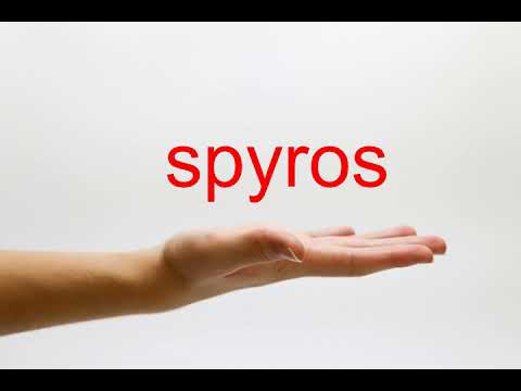 How to Pronounce spyros - American English