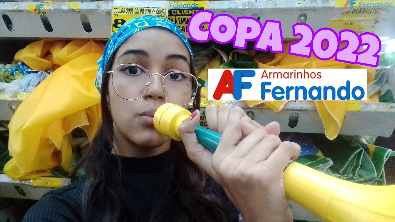 ARTIGOS DE TORCEDOR DO BRASIL COPA 2022 NO ARMARINHOS FERNANDO DA RUA 25 DE MARÇO