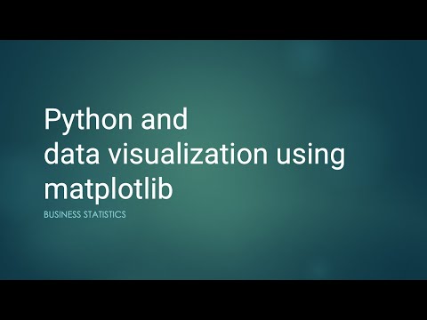 Python And Data Visualization Using Matplotlib Business Statistics