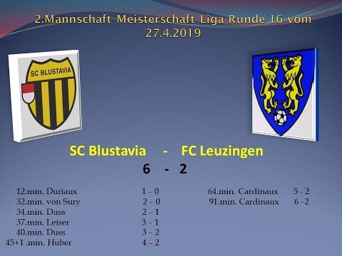 2.Mannschaft Meisterschaft 4.Liga SC Blustavia - FC Leuzingen