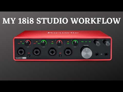 How I Use the Focusrite 18i8 in the Studio