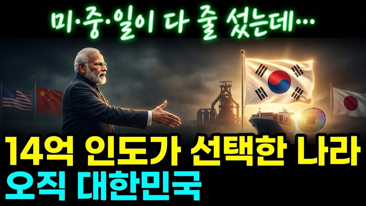 한국경제 미·중·일이 발칵 뒤집혔다… 14억 인도가 한국을 선택한 진짜 이유
