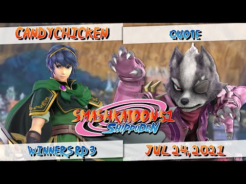 CandyChicken (Marth) vs. Quote (Wolf) - Winners Rd 3 - Smashkatoon 51