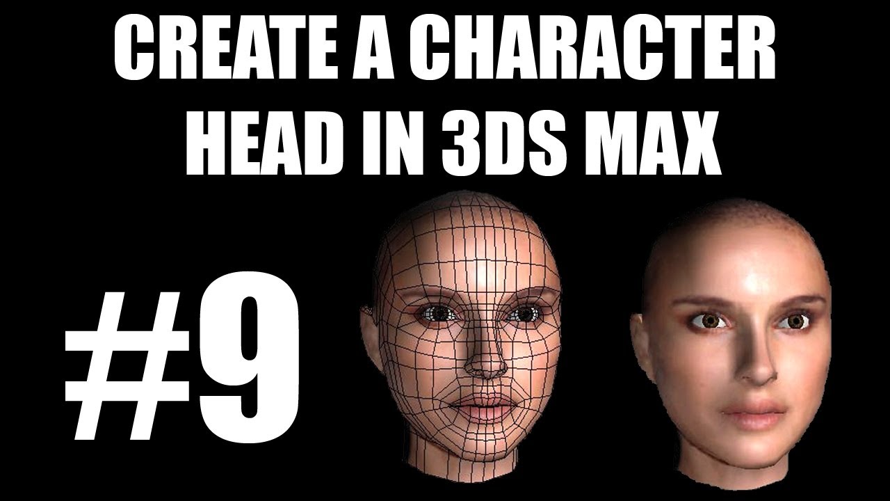 Human Character Head Modelling of Natalie Portman - 3ds Max Tutorial - video 9