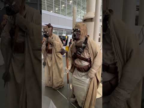 Tusken Raiders at Rebel Legion Booth Fan Expo Boston 2023 #shortsvideo #shortvideo #starwars