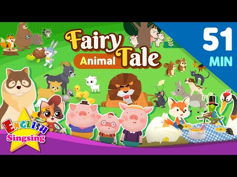 Animal Stories - Fairy tale Compilation | 51 minutes English Stories (Reading Books)