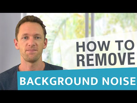 How To Remove Background Noise In Videos Video