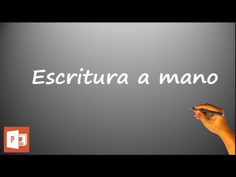 ✅Tutorial PowerPoint.   Animaciones.   ✍ Efecto escritura a mano  ✍