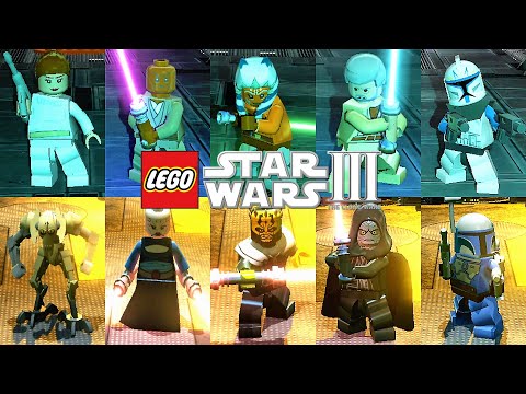 LEGO Star Wars III The Clone Wars - All Characters Showcase