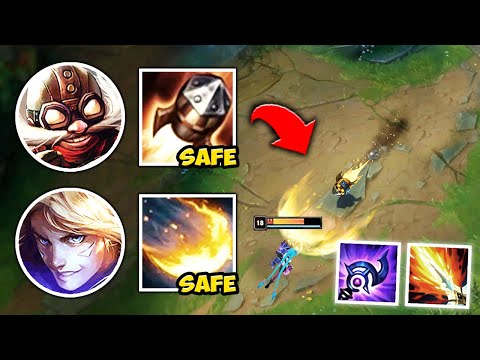 WE PLAYED THE SAFEST DOUBLE POKE LANE IN EXISTENCE! (AND WENT FULL AP) - League of Legends