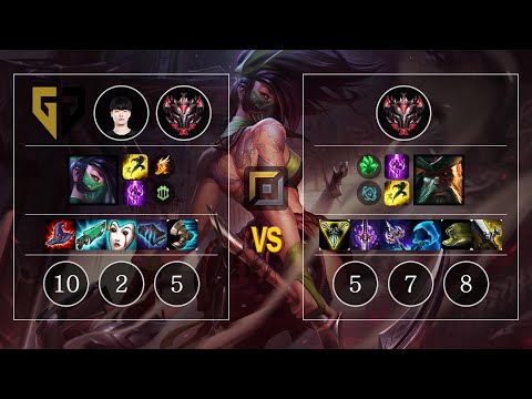 GEN Rascal Akali vs Gangplank Top - KR GrandMaster Patch 10.10