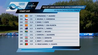 K2 Women & C2 men / 2025 ICF Canoe Kayak Marathon World Championships Gyor