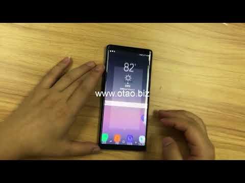 Note 8 Case Friendly Black 3D Curved Tempered Glass Screen Protector Test on real device otao.biz