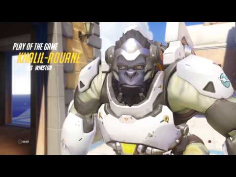 Overwatch  Origins Edition PS4 Gameplay online TANK Winston M187