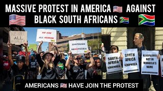 😱 Massive Protest In America🇺🇸 Against Black South Africans🇿🇦 Treatment 2 Their Fellow Black Nations