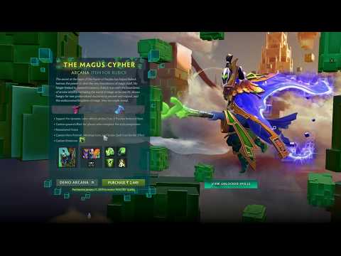 Rubick Arcana with major spells and Showcase | Dota 2