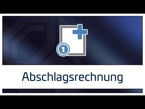 Abschlagsrechnungen erstellen | Meisterbüro