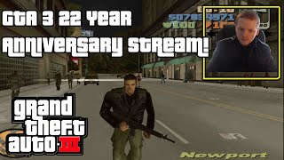 GTA 3 22 Year Anniversary Stream With Claude Cospl