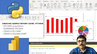 Get Data , ETL and Report Creation using Python in Power BI