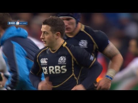 Greig Laidlaw Penalty 3 France v Scotland 16 March 2013