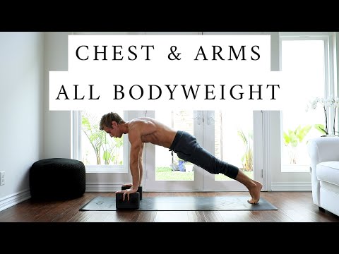 At Home Yoga Bodyweight Workout: Chest, Shoulders & Arms