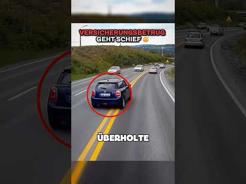 Dieser Mini-Fahrer wollte den Lkw-Fahrer verantwortlich machen!