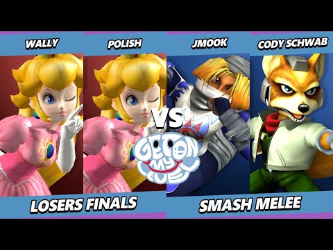 GOML 2023 Losers Finals - Wally & Polish Vs. Jmook & Cody Schwab - Smash Melee - SSBM