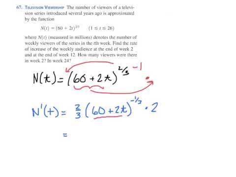 Using Derivative to Find Rate Of Change (p. 195 #67)