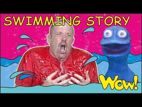 Swimming Story for Kids from Steve and Maggie with BobbyEnglish Speaking with Wow English TV