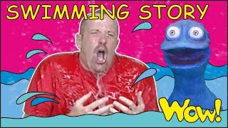 Swimming Story for Kids from Steve and Maggie with Bobby | English Speaking with Wow English TV