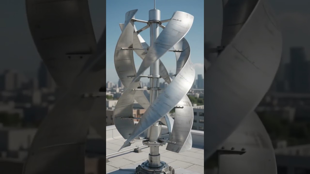 How Spiral Wind Turbines Work#shorts #shortvideo #windturbine