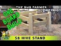 One Board Build - How to build a beehive stand with one board in 30 minutes for only $8.00