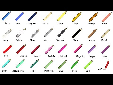 Color Names | List of Colors/Colours in English