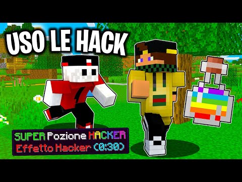 CACCIA ALL'UOMO MA USO LE HACK DELLA FORZA di MINECRAFT ITA - SPEEDRUN