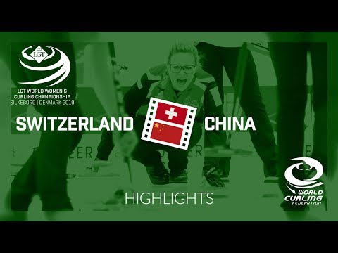HIGHLIGHTS: Switzerland v China - qualification - LGT World Women's Curling Championship 2019