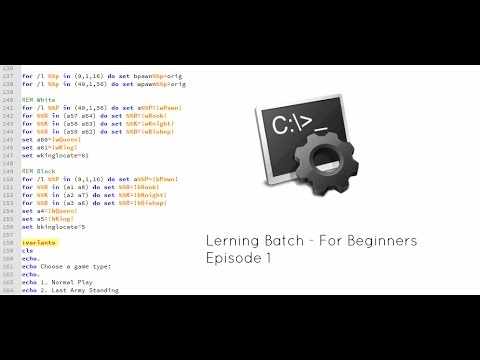 Batch Programming Basic Hello World