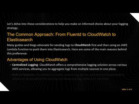 Understanding the EFK Logging Approach in Amazon EKS Clusters