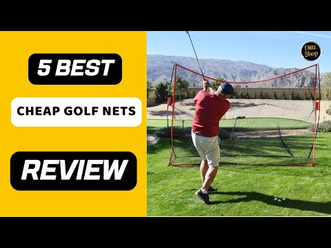 Bearwill Golf Net, 10x7ft Heavy Duty Golf Practice Nets with Mat, Target Cloth, 7 Tees, 6 Balls, Carry Bag for Backyard Driving Chipping Indoor Outdoor Training video review thumbnail