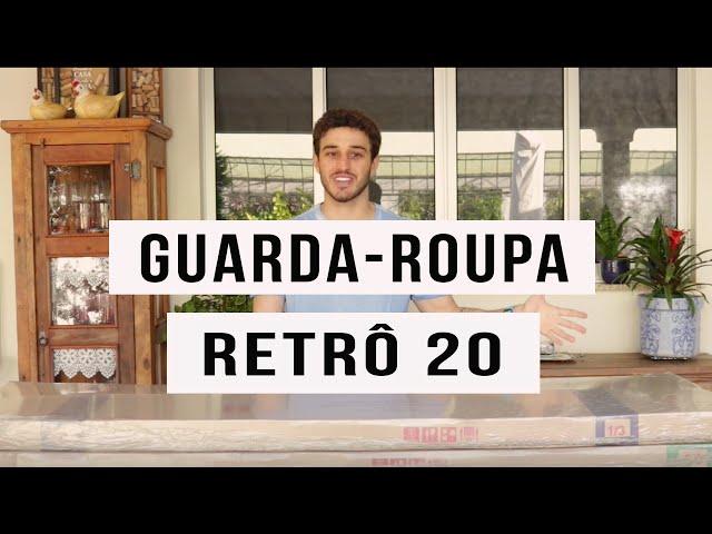Guarda Roupa Retro 20 3 Portas 3 Gavetas Preto - Olivar Móveis
