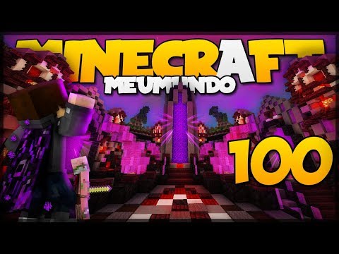 MEGA NETHER HUB, O PROJETO! // Meu Mundo #100 // Minecraft