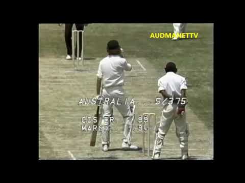 Lance Gibbs bowling vs Australia in 1976