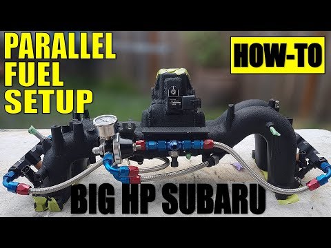 HOW TO: BIG POWER SUBARU PARALLEL FUEL SETUP | BUILT COSWORTH EJ257