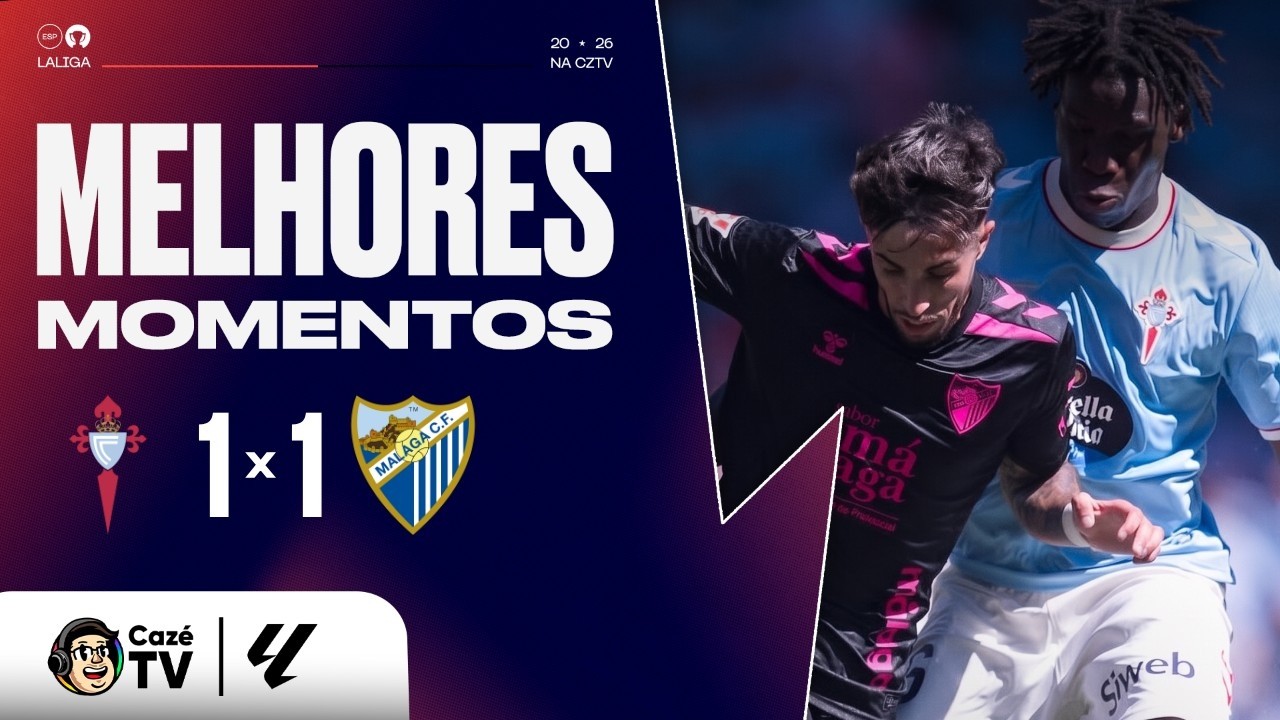 MELHORES MOMENTOS: CELTA 1 X 1 MÁLAGA | LALIGA 26/27 | 5ª RODADA