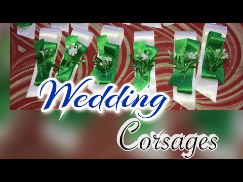 DIY WEDDING CORSAGE| how to make simple , minimalist style of wedding corsage