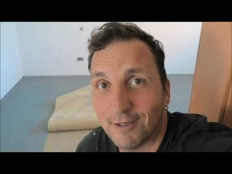 Laminat verlegen • der alte Teppich muss raus • und so geht es.