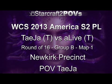 SC2 HotS - WCS 2013 AM S2 PL - TaeJa vs aLive - Ro16 Group B - Map 1 - Newkirk Precinct - TaeJa